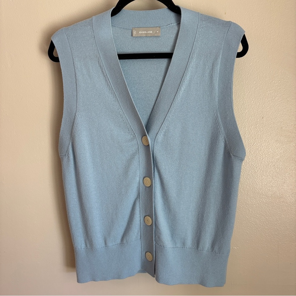 Everlane The Cotton Wool Sweater Vest Cardigan M